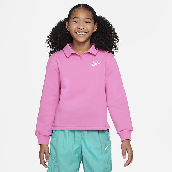 Nike Sportswear Club Fleece Big Kids' (Girls') Polo Top
