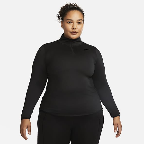 Nike Sportswear Chill Knit Women's Tight Scoop-Back Long-Sleeve Mini-Rib  Top (Plus Size)