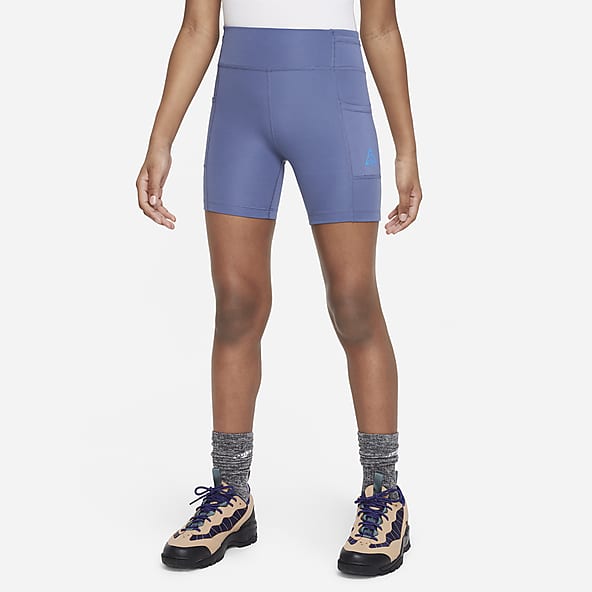 Nike - Girls Grey & Black Cotton Shorts Set