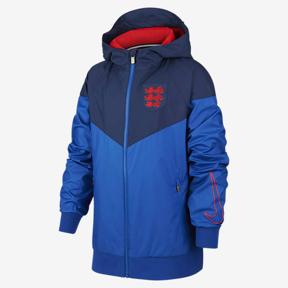 red and blue nike jacket