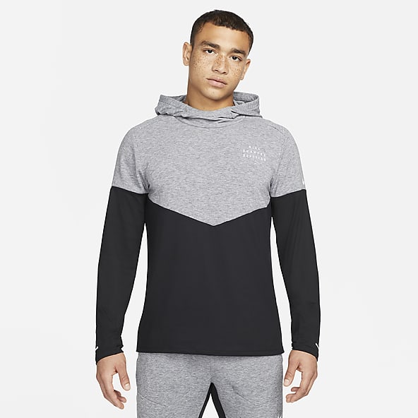 Sudadera Running Nike Dri-Fit Element negro/plateado - Tienda de fútbol