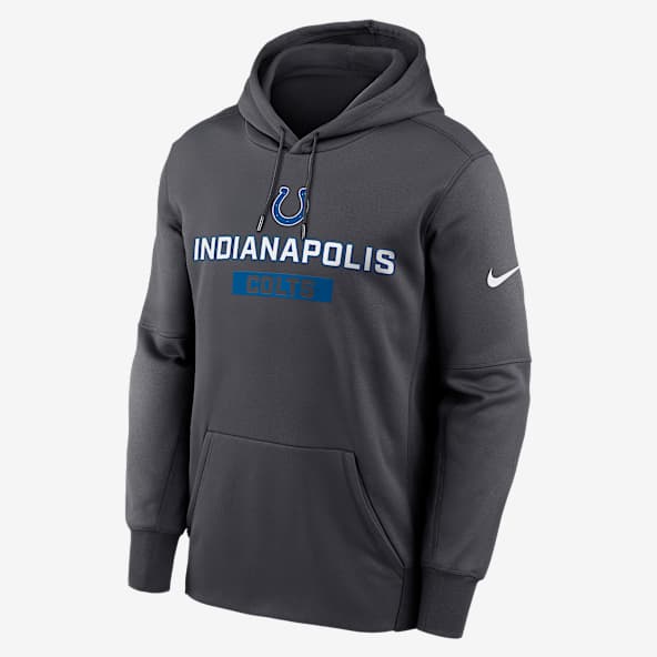 Indianapolis Colts Toss Sweep Sudadera con gorro sin cierre Nike Therma de la NFL para hombre