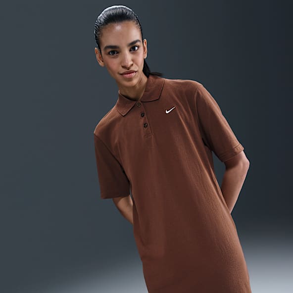 Nike Sportswear Essential Vestido tipo polo de manga corta para mujer
