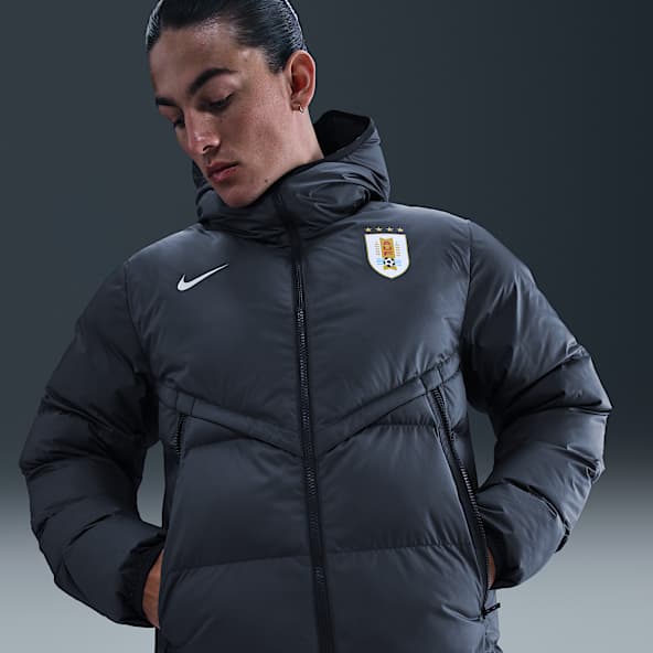 Uruguay Strike Windrunner PrimaLoft® Chamarra de fútbol Nike Storm-FIT con gorro para hombre