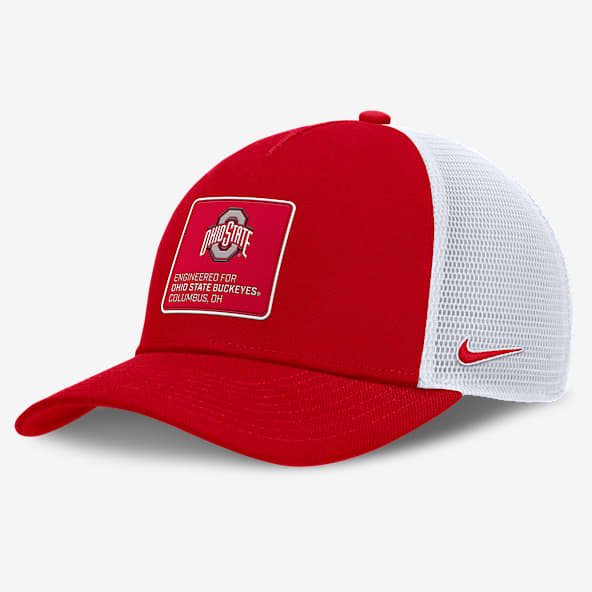 Ohio State On-Field Rise Engineered Gorra de rejilla universitaria Nike ajustable para hombre