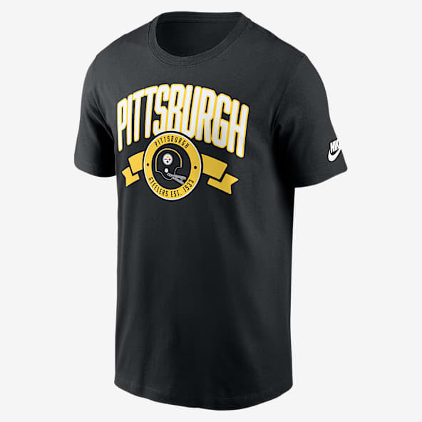 Pittsburgh Steelers Rewind Front And Back Hit Essential Men's Nike NFL T-Shirt