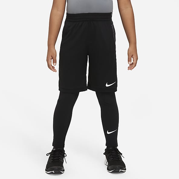  Boys Basketball Compression Pants One Leg Football Tights  3/4 Youth Sports Base Layer Workout Capri Leggings Grey XL