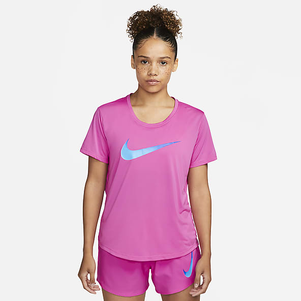 More Mile Heather Manica Corta Running Top Ragazze: Maglia Tecnica Leggera In Poliestere E Spandex, Con Cuciture Piatte E Logo Riflettente.