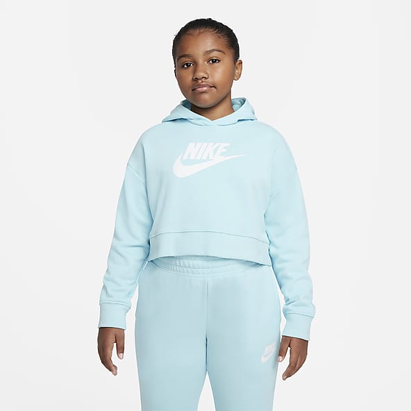 Kids Blue Cropped Hoodies & Pullovers. Nike.com