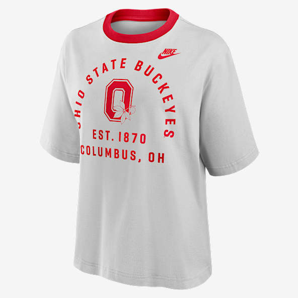 Ohio State Legacy Arch Script Boxy Ohio State Legacy Arch Script Boxy Women's Nike College T-Shirt