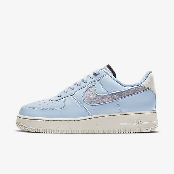 Women's Blue Air Force 1 Shoes. Nike PH