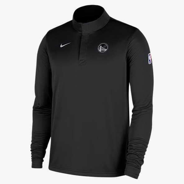Golden State Warriors Playera de manga larga Nike Dri-FIT de la NBA de cierre de 1/4 para hombre