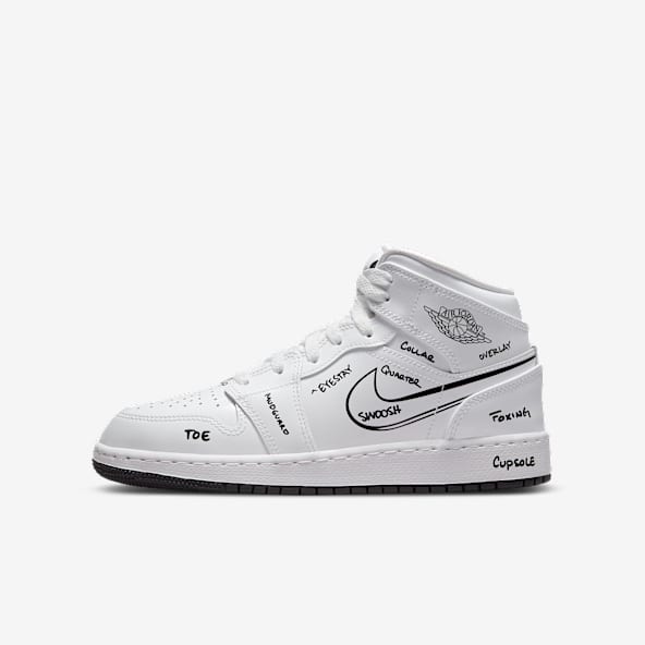 air jordan 1 mid cinzentas