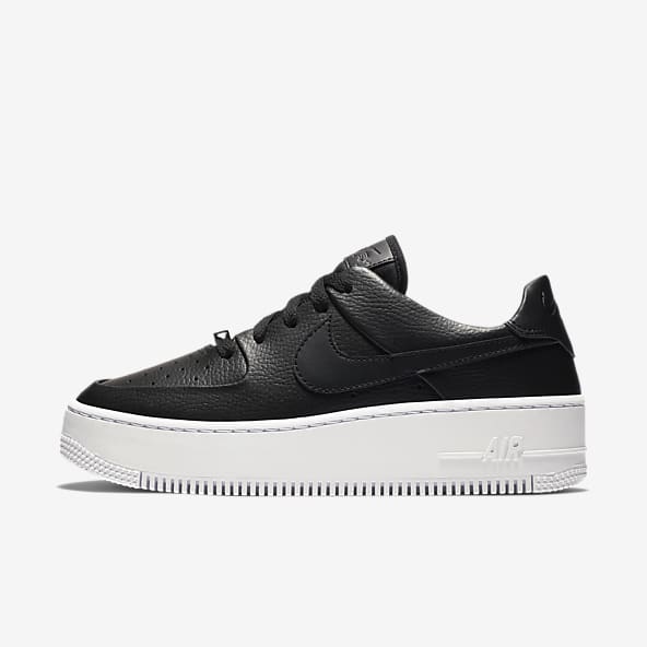 Girls Black Air Force 1 Shoes. Nike UK