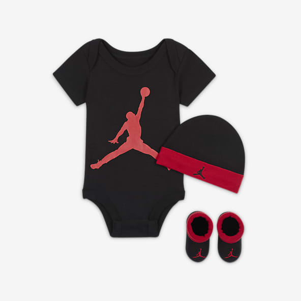 NikeJordan Jumpman Baby Bodysuit, Beanie and Booties Set