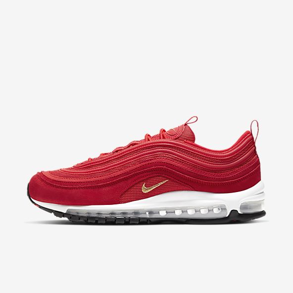 all red nike shoes