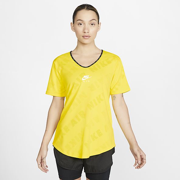 yellow womens nike shirt