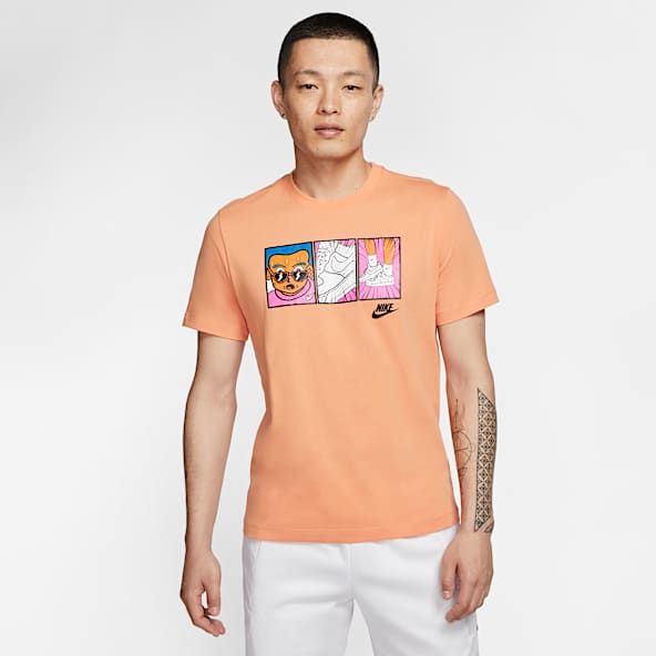orange nike shirt men