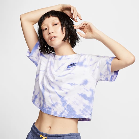 nike high neck vest crop top in purple