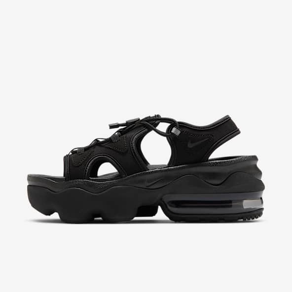 Nike air max black leather women's