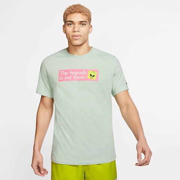 nike black and green shirt