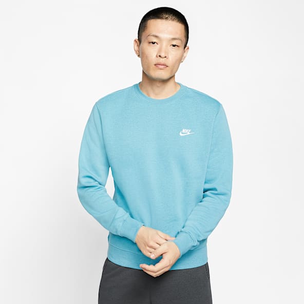 nike light blue pullover