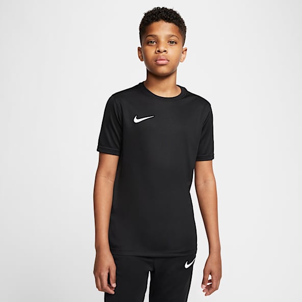 nike black soccer jersey