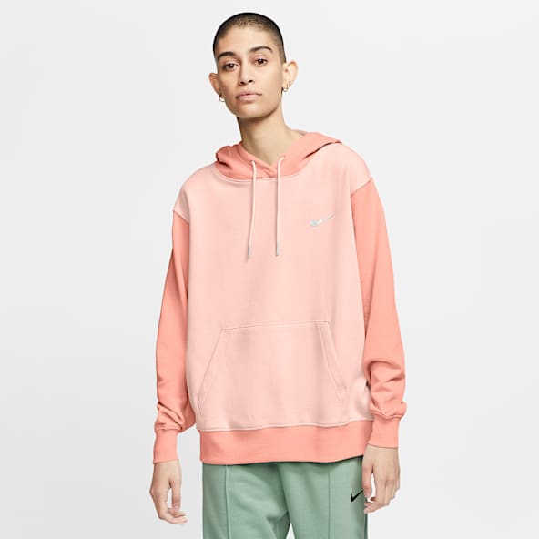 nike pullover hoodie pink