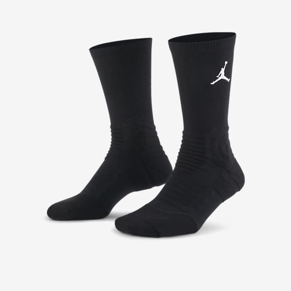 black and white jordan socks