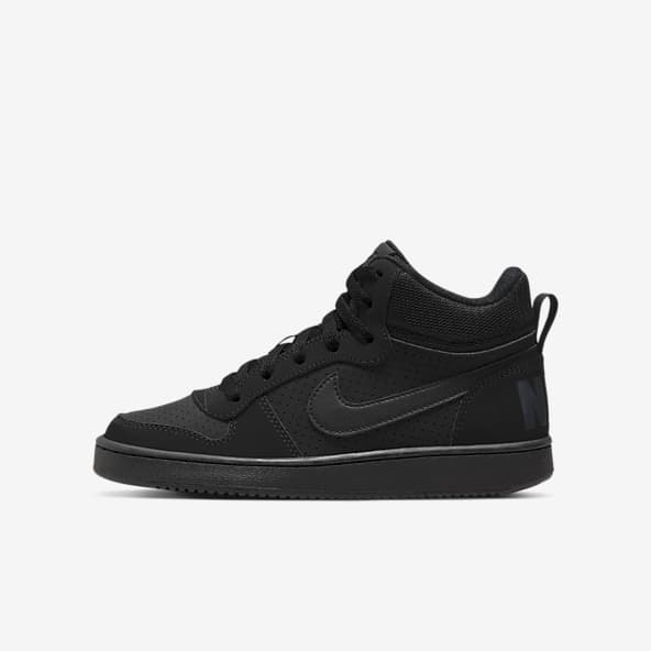 kids black nike shoes