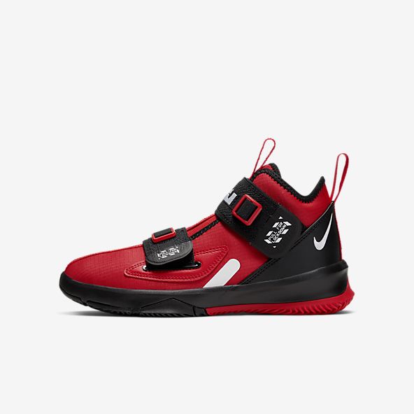 lebron james shoes red