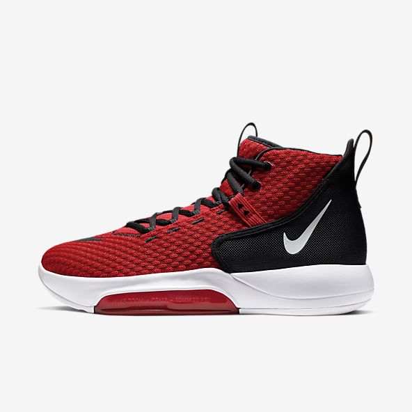 red and black shoes nike