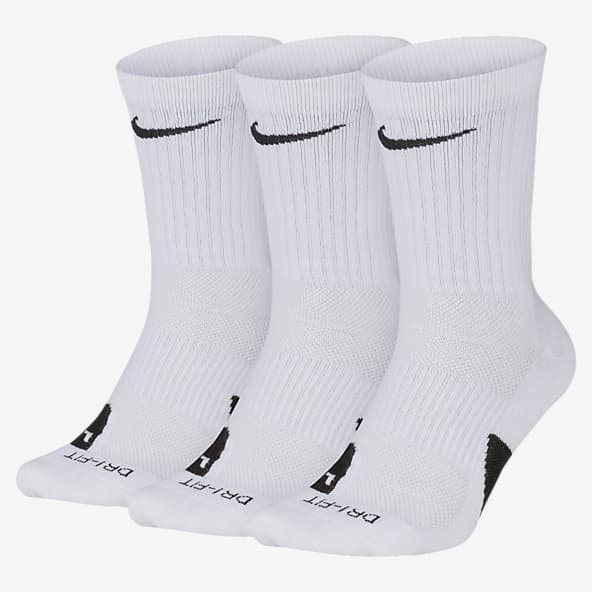 nike evry essential 3 pack socks in white