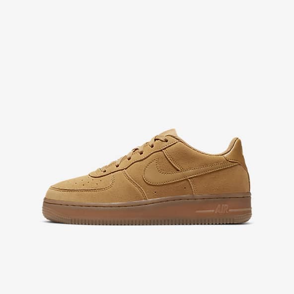 Nike Big Kids 5Y Air Force 1 LV8 2 (GS) Khaki CN5710-201 Shoes