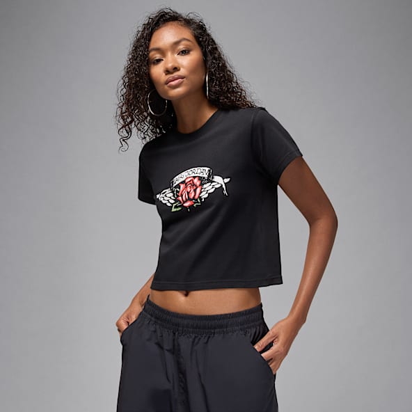 Jordan Flight Γυναικείο T-Shirt σε στενή γραμμή με σχέδιο