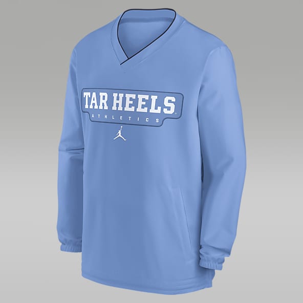 North Carolina Tar Heels Sideline Rompevientos de manga larga universitario Nike para hombre