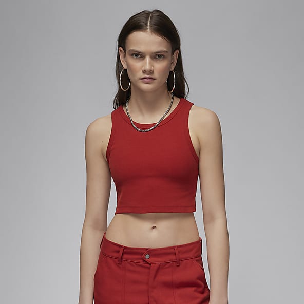 Maglia nike top donna rosso