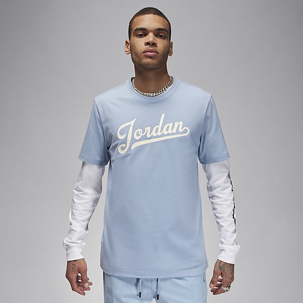 Baby blue jordan shirt clearance