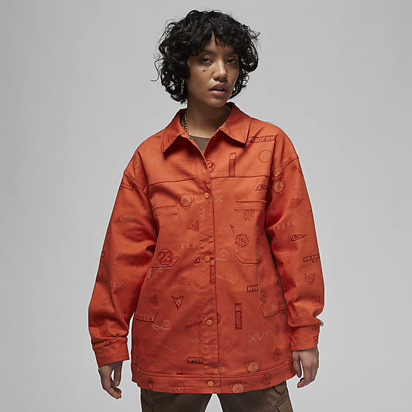 Chaquetas nike 2025 mujer naranja