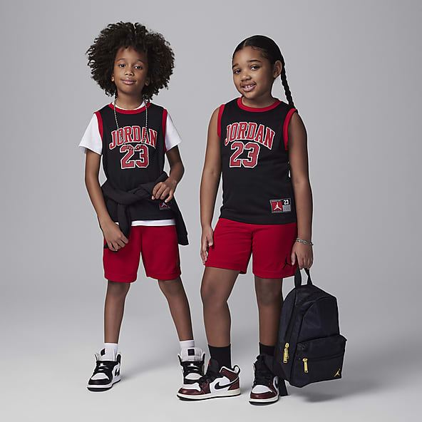 Jordan 23 Jersey Conjunto de jersey de 2 piezas para niños talla pequeña