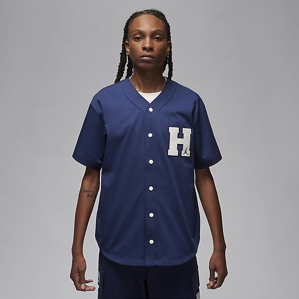 Jordan HBR Baseball Jersey - Youth in University Blue Size S | WSS