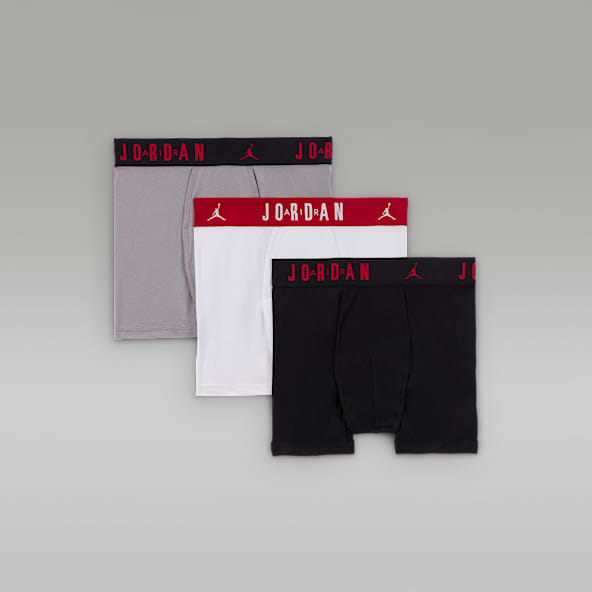 Jordan Older Kids' Flight Cotton Boxer Briefs (3-Pack)