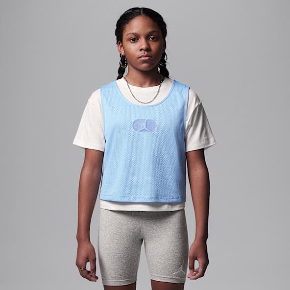 Jordan Training Camp Big Kids' Mesh Overlay T-Shirt