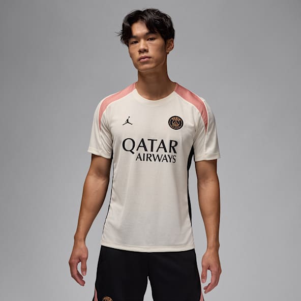 PSG ストライク サード メンズ ジョーダン Dri-FIT サッカー ニット ショートスリーブ トップ