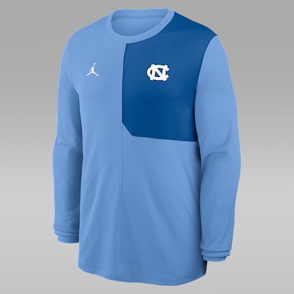 North Carolina Sideline Coach Men's Jordan Brand Dri-FIT College Long-Sleeve Top