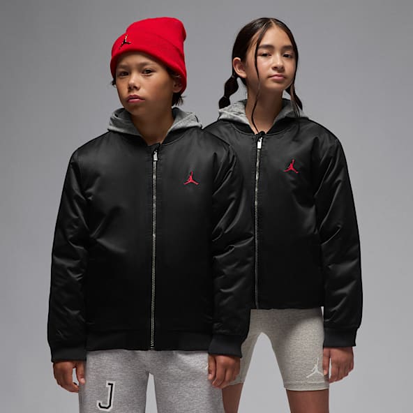 Jordan Jordan Bomberjack met capuchon en groot logo voor kids