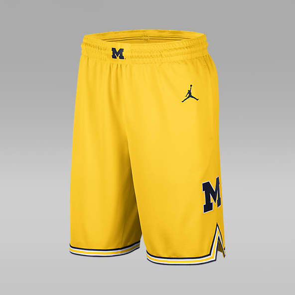 Nike University of Michigan Hockey White Replica Jersey with Patterned  Block ''M'' Logo
