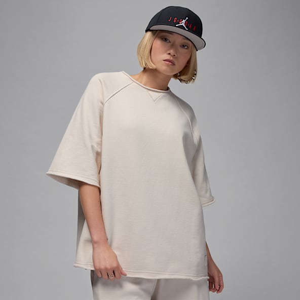 Jordan Flight Fleece Women's Oversized Short-Sleeve French Terry Top