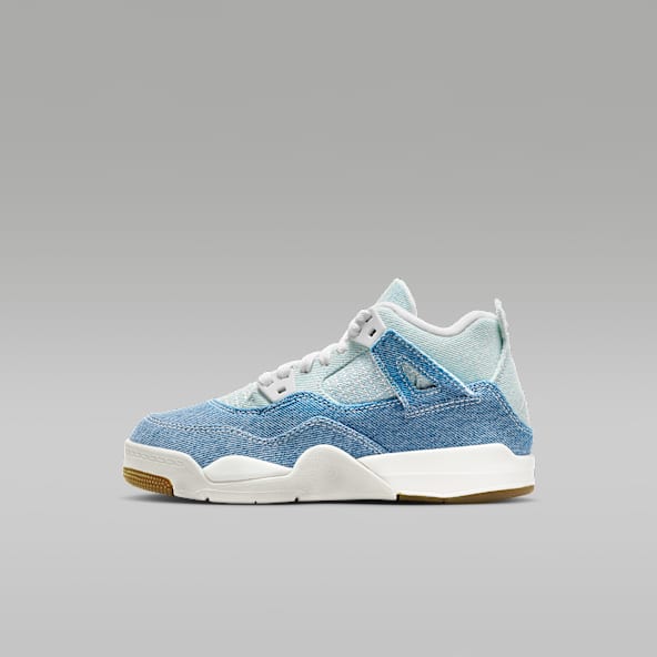 Jordan 4 Retro "Worn Blue" Little Kids' Shoes