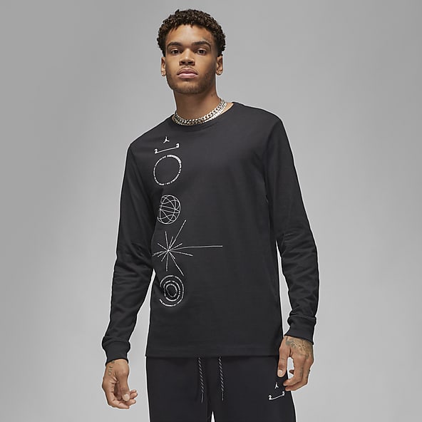 Men's Jordan Brand White 2021 NBA All-Star Game Official Logo Long Sleeve T- Shirt